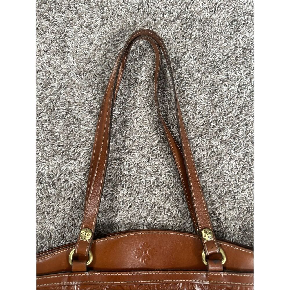Patricia Nash Tooled Florence Poppy Leather Tote Bag Handbag Shoulder Purse - Picture 5 of 16